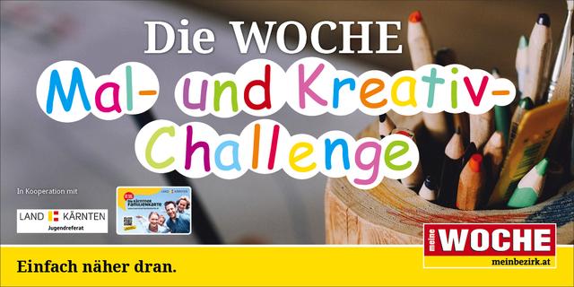 Kinder und Jugendliche, aufgepasst! Macht mit bei der Mal- und Kreativ-Challenge und gewinnt für eure Familie eine „Kärnten Card“.