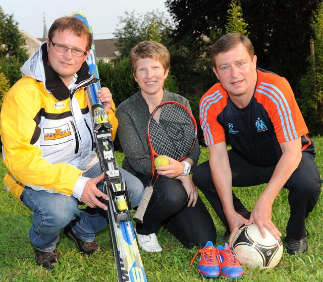 Fit durch die Corona-Krise: DSG-Chef Sepp Eppensteiner, Senioren-Trainerin Helga Edtbrustner und Sportpfarrer Franz Richter. | Foto: Wolfgang Zarl