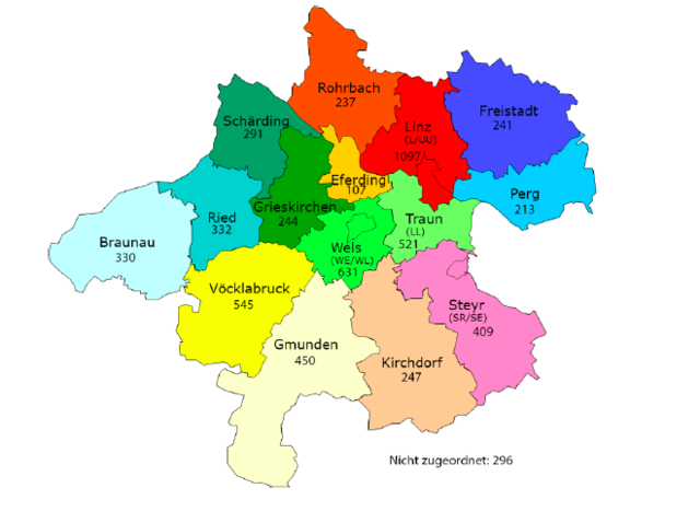 Überblick über die Unternehmen, die in Oberösterreich bereits Kurzarbeit angemeldet haben.