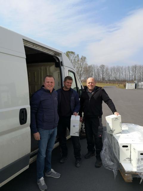 Liefern den Wein direkt vor die Haustür: Obmann DI Johannes Forauer, Kellermeister Ing. Gregor Wolf und Joszef Rakoczi
