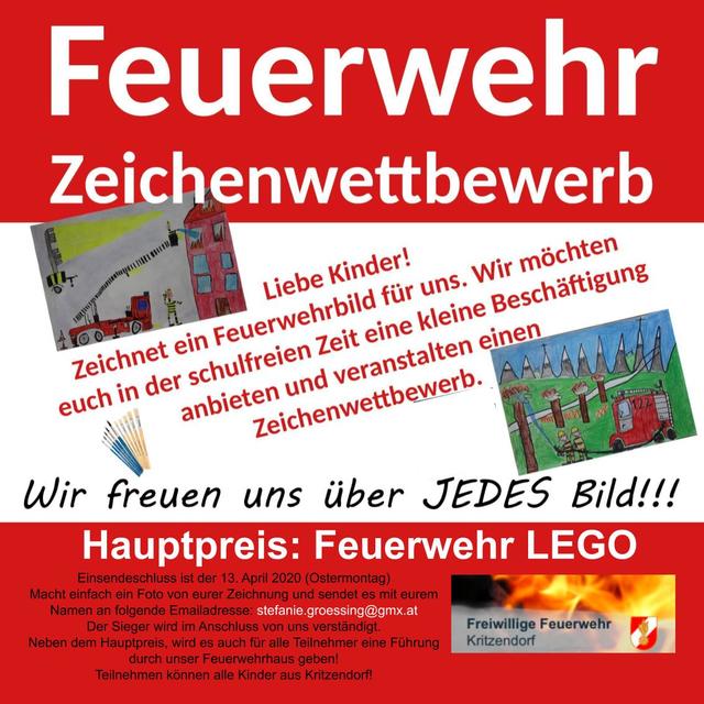 Der Zeichenwettbewerb startet.
