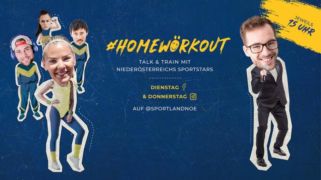 Talk and Train mit Niederösterreichs Sportstars beim #homewörkout | Foto: Sportland Niederösterreich