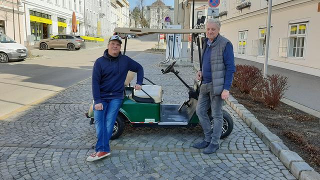 Martin Stierböck und Bürgermeister Alfred Babinsky