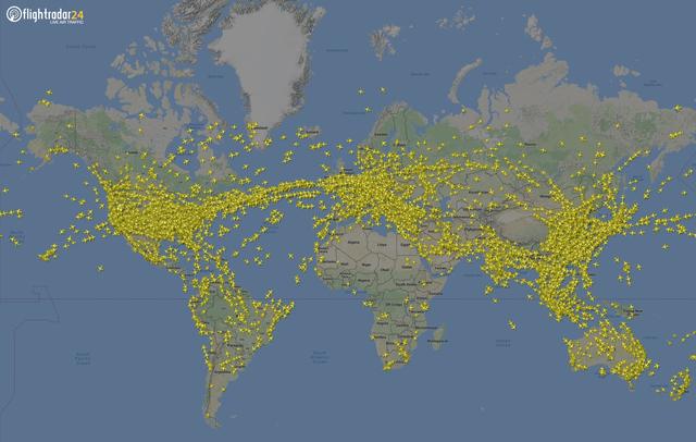 Courtesy of Flightradar24.com