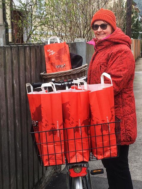 Geliefert wird bis zum Zaun