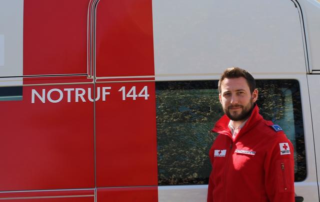 Marvin Roupec, Ortsstellenstellvertreter des Roten Kreuzes Gars