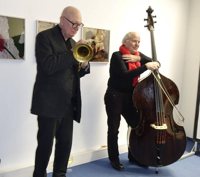 Franz Koglmann (links) und Peter Herbert (rechts).