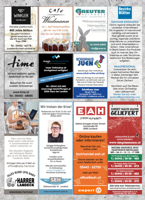 Diese Wochen stellen einige Betriebe ihre Lieferdienste in den BEZIRKSBLÄTTERN vor! | Foto: Wille 