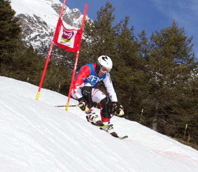 Thomas Covini in action.