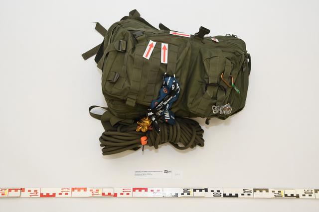 Der Rucksack des geständigen Täters