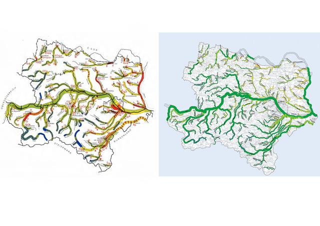 Fortschritt in Farben: Wie sich die Qualität der NÖ-Gewässer in den letzten Jahrzehnten verbesserte.