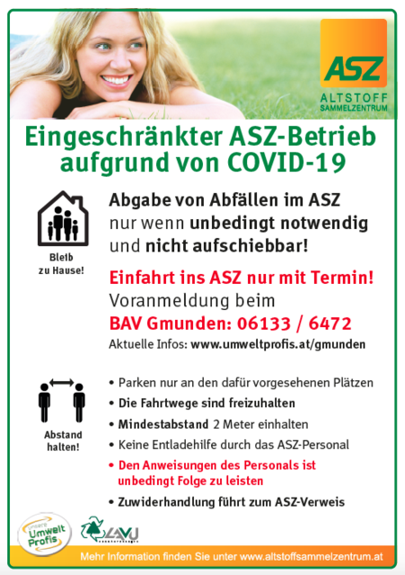 Aussendung des BAV Gmunden.