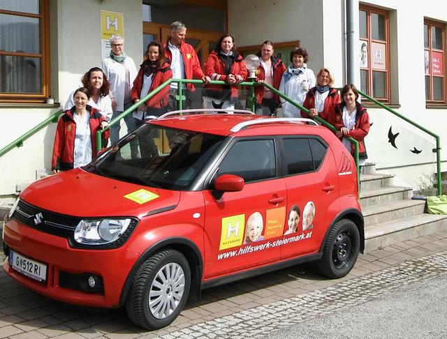 Das Team vom Mobilen Dienst im Aflenzer Becken kümmert sich um 120 Klienten. | Foto: Hilfswerk Steiermark GmbH