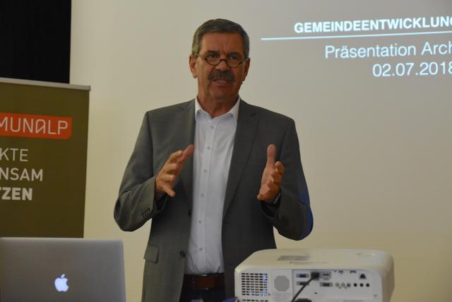 Der Kramsacher Bürgermeister Bernhard Zisterer will auch in Krisenzeiten Projekte weiter verfolgen.