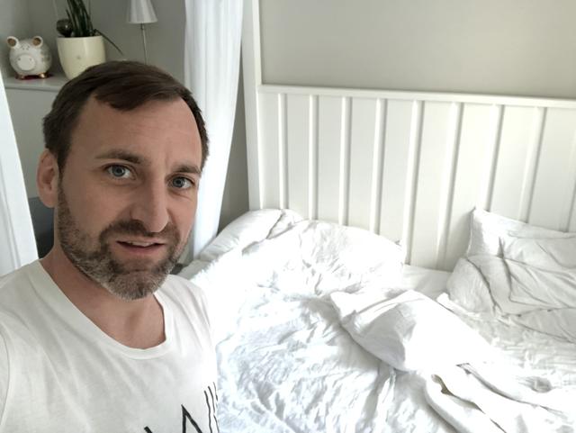 Selfie vor der "Kampfarena".