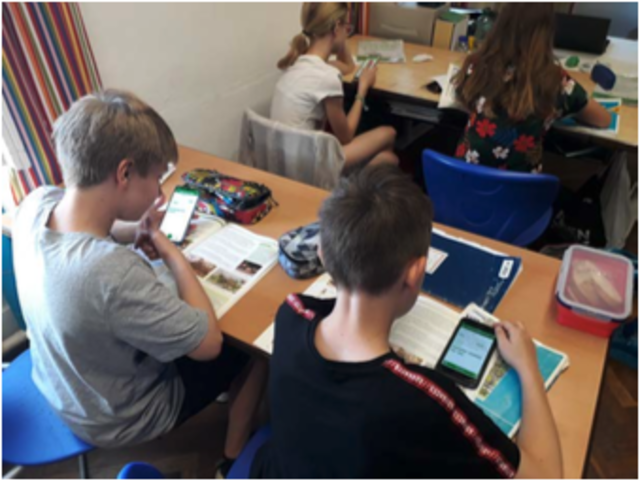 Schüler lernen mit eSquirrel im digitalen Klassenzimmer . | Foto: eSquirrel GmbH