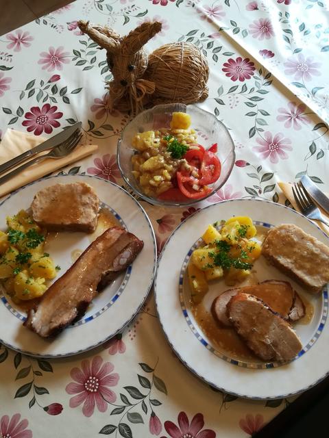 Mahlzeit: Helmut Nagl und seine Gattin haben das Essen genossen.
