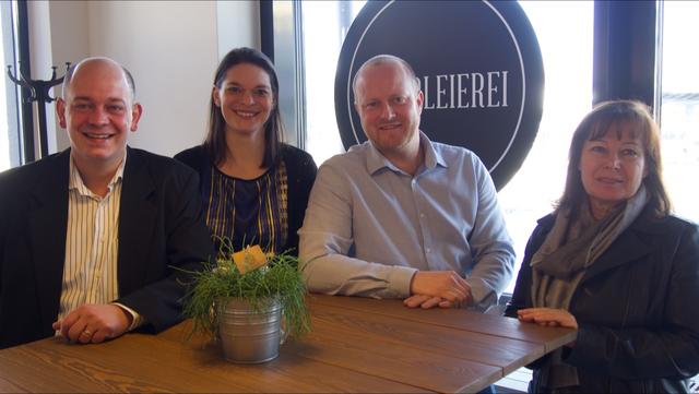 Christian Eisenberger, Mag. Irene Schmid, Mag. Stefan Liebmann, Theresia Rieberer (von links nach rechts) (Fotocredit: Tourismusverband Region Laßnitzhöhe)