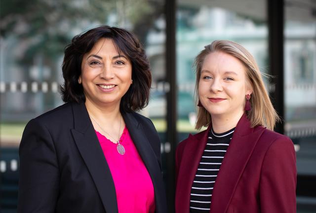 SPÖ-Landesfrauenvorsitzende NRin Selma Yildirim und ihre Stv. Frauensprecherin LA Elisabeth Fleischanderl