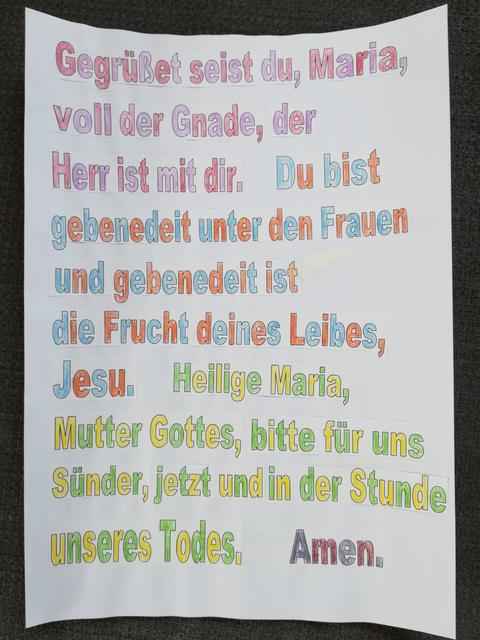Gebet zum 25. März, Maria Verkündigung, in richtige Reihenfolge gebracht und gestaltet von Julia Petritz