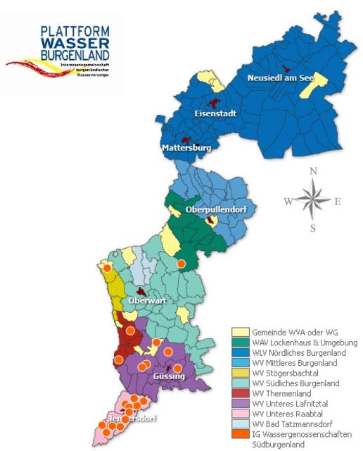 Die Mitgliedsverbände der Plattform „Wasser Burgenland“.