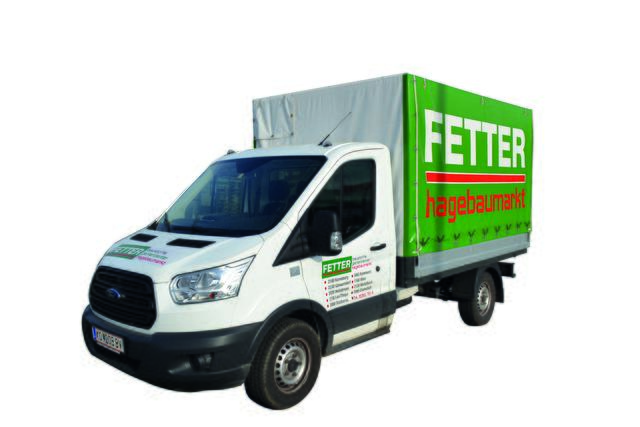 Wer heimwerken oder garteln will, Baumarkt Fetter liefert zu Ihnen nach Hause.