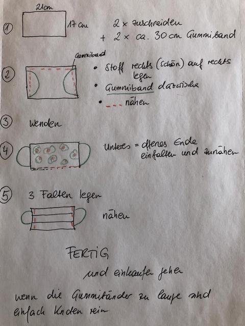 Und so wird's gemacht: In 5 Schritten zur Maske.