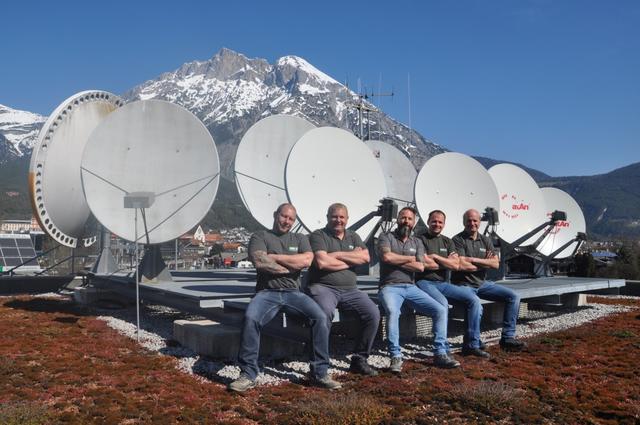 Das Team der Sparte Internet, Kabel-TV und Festnetz-Telefonie mit Christian Kranewitter-Willard, Bereichsleiter Klaus Kluckner, Andreas Weber, Mario Schrott und Roland Riener (nicht im Bild: Johannes Wegscheider).