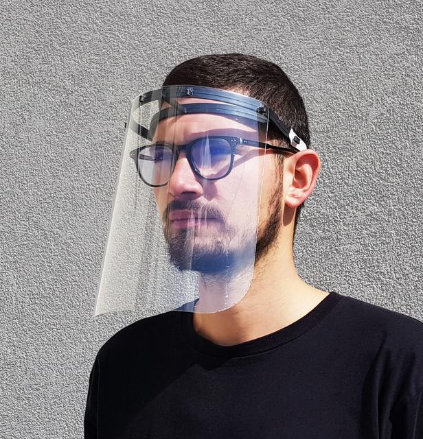 Wurde im Makerspace entwickelt und produziert: das "Face Shield" von plasticpreneur