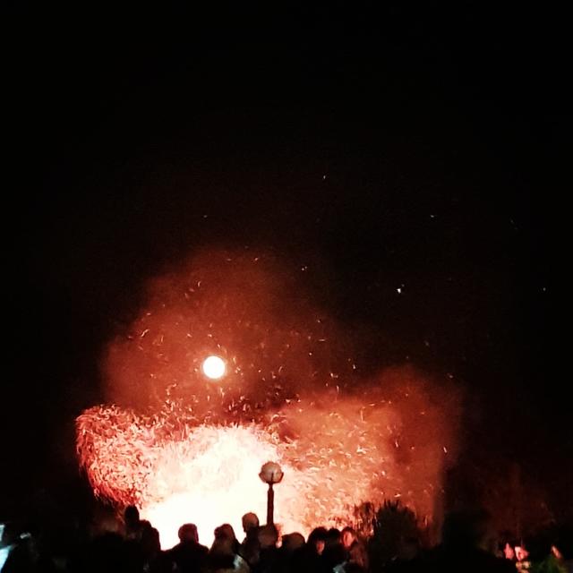 Osterfeuer voriges Jahr in St. Oswald ob Eibiswald
