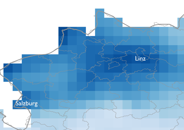 Satellitenbild der Luftverschmutzung im Jahr 2019.