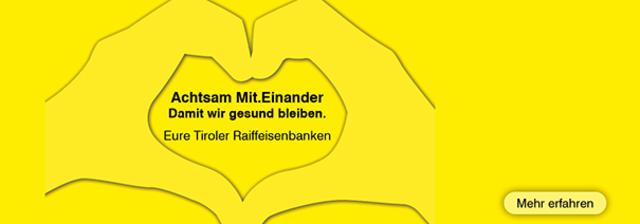 Die Raiffeisenbankstellen sind weiterhin für Sie geöffnet.