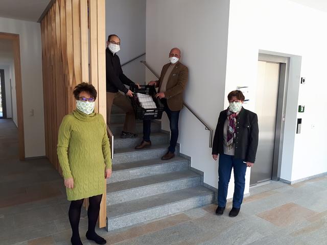Christine Poeselt, Amtsleiter OSekr. Knirsch, Vizebürgermeister Gerald Höchtel, Bürgermeisterin Josefa Geiger