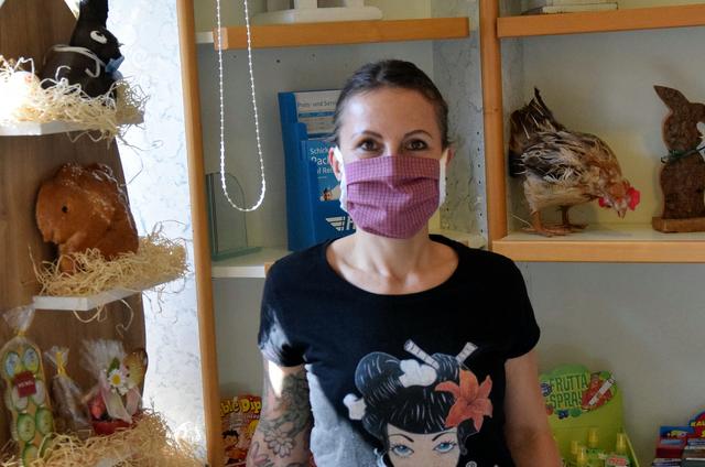 Bäckermeisterin Birgit Pristauz aus Niederndorf. Mit großem Arbeitsaufwand eingedeckt.