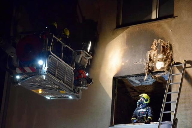 Ob wie kürzlich Wohnungsbrand in Amstetten ...