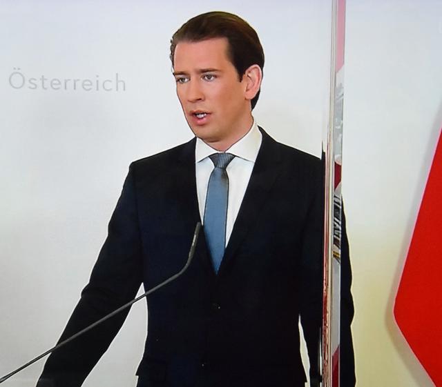 Österreichischer Bundeskanzler Sebastian Kurz.