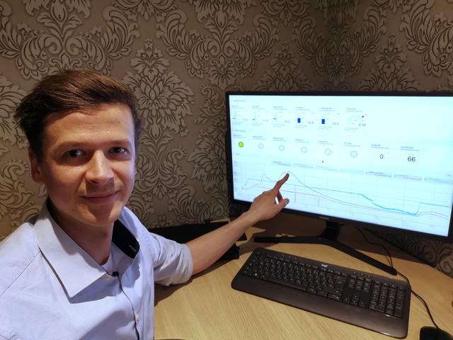 Michael Tauber, Geschäftsführer der cell GmbH aus St. Johann, ist auch im Home Office aktiv und überwacht die Daten von zu Hause.