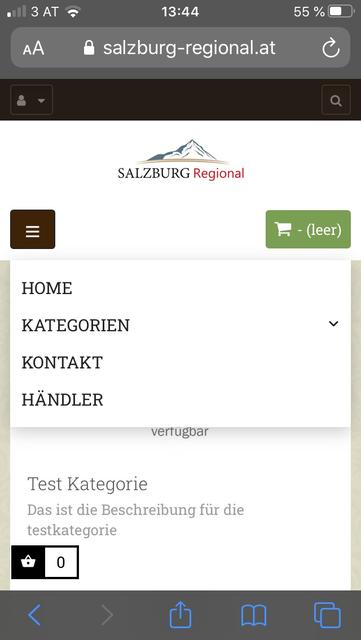 So wird der Online-Shop auf www.salzburg-regional.at aussehen.