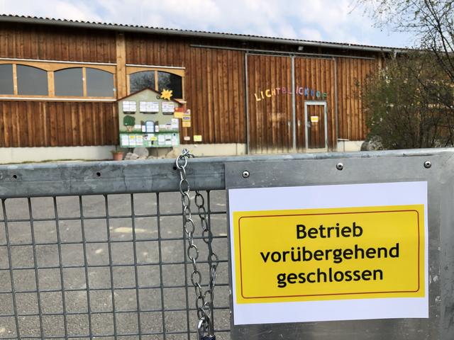 Der Hof ist vorübergehend geschlossen.