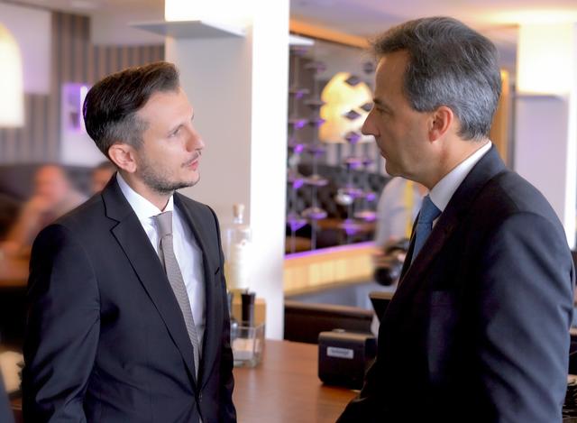 Austausch: Holding Graz-Marketingleiter Richard Peer (l.) und Bürgermeister Siegfried Nagl setzen auf genaue Information.