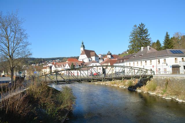 Die Stadt Scheibbs zeigt sich in ihrer ganzen Pracht.