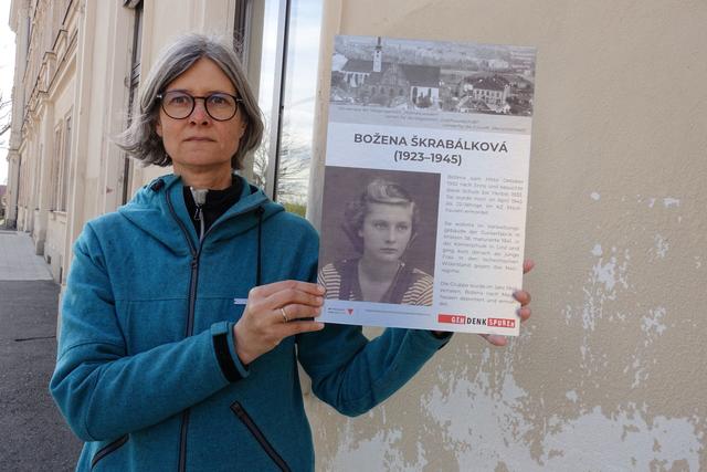 Gabriele Käferböck vom Mauthausenkomitee Enns.