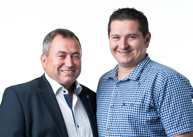 Bürgermeister Bernhard Karnthaler und Agrar-Gemeinderat Markus Grabner.