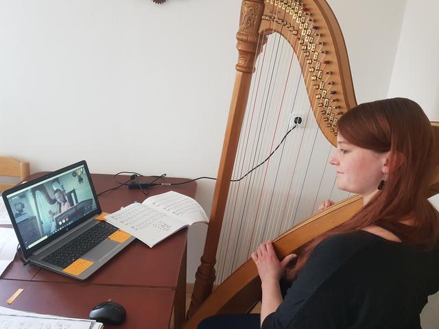 An der Musikschule Bad Gams wird auch über Skype in Zeiten der Isolation Musikunterricht gegeben. | Foto: Strunz