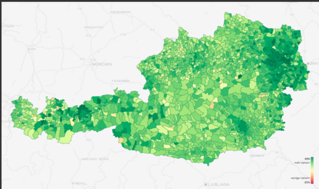 Mobilitätsdaten aus allen österreichischen Gemeinden.