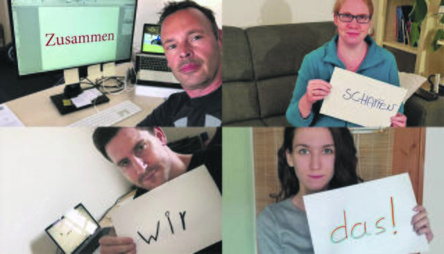 Die Redaktion der Bezirksblätter Purkersdorf motiviert im Home-Office.