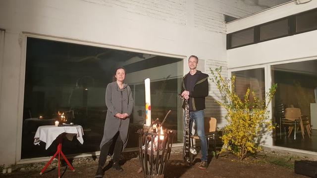 Osterfeuer mit Andacht in der Osternacht | Foto: Alexander Kislinger