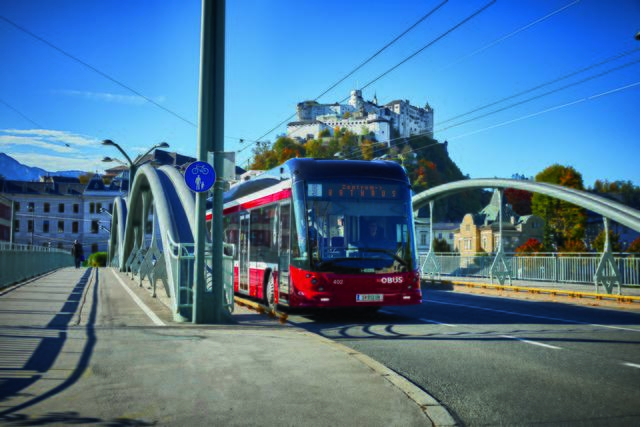 Die Obusse verkehren derzeit nach einem Sonderfahrplan.  | Foto: Salzburg AG