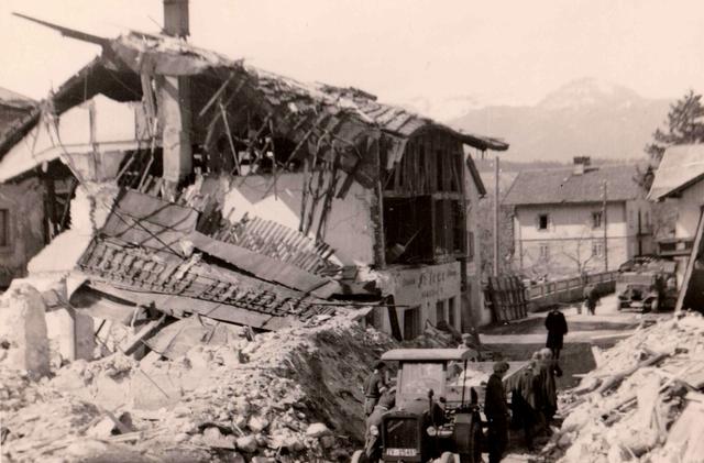Die Zerstörung der Gebäude durch die Angriffe am 22. und 23. Februar 1945 auf Wörgl waren enorm. | Foto: Stadtarchiv Wörgl