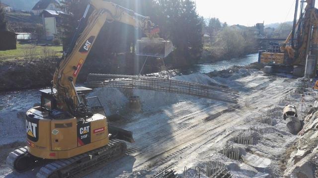 Am Hochwasserschutz Lavamünd wird derzeit weiter gebaut. Arbeiten befinden sich im geplanten Zeitrahmen. | Foto:  Büro LR Fellner